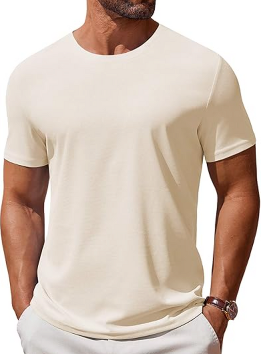 Men's T Shirt Short Sleeve Crew Neck T-Shirt Casual Summer Classic Basic Tee Shirts